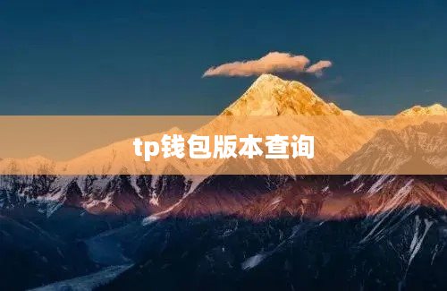 tp钱包版本查询