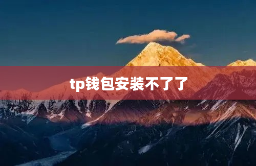 tp钱包安装不了了
