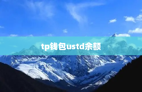 tp钱包ustd余额