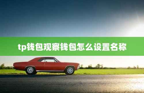 tp钱包观察钱包怎么设置名称
